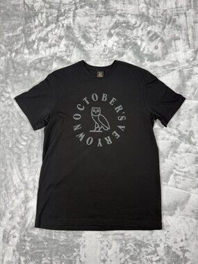 October's Very Own Shirt Men's Medium Black Owl Logo Graphic Tee OVO Streetwear